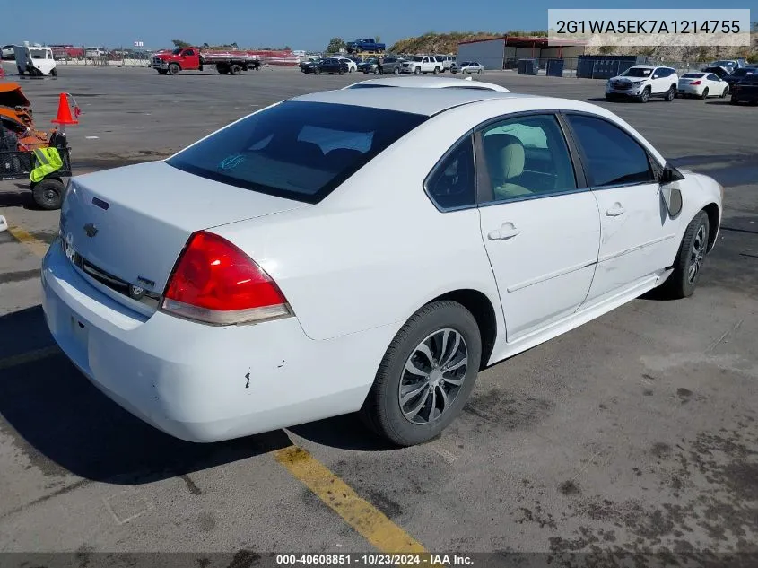 2G1WA5EK7A1214755 2010 Chevrolet Impala Ls