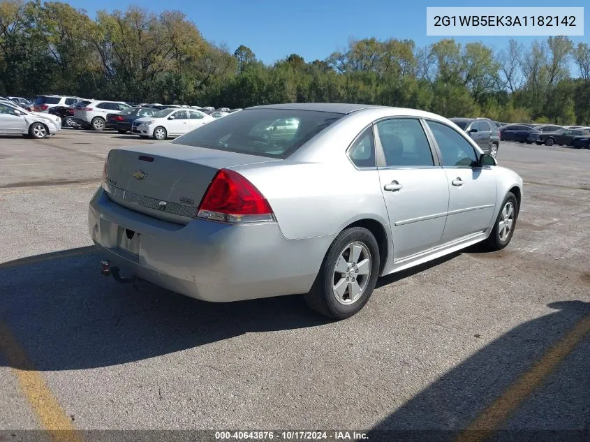 2G1WB5EK3A1182142 2010 Chevrolet Impala Lt