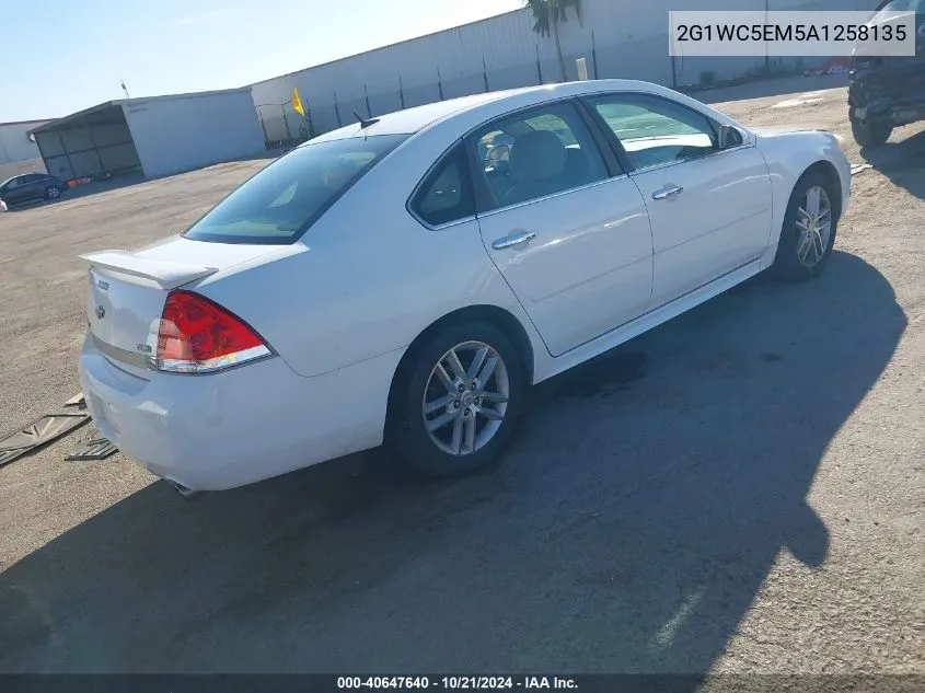 2010 Chevrolet Impala Ltz VIN: 2G1WC5EM5A1258135 Lot: 40647640