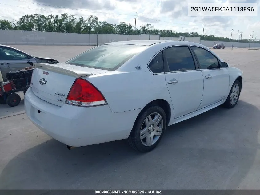 2G1WA5EK5A1118896 2010 Chevrolet Impala Ls