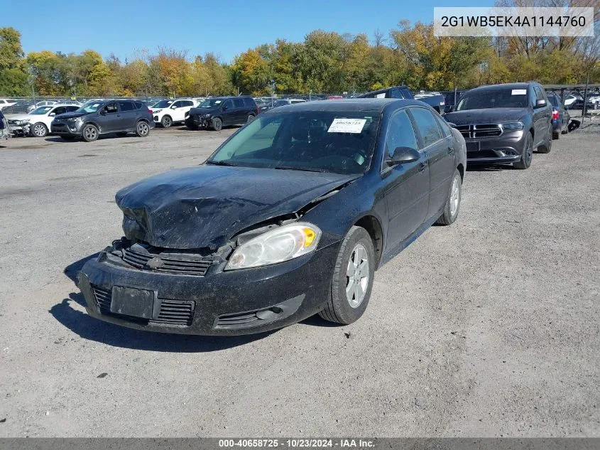 2010 Chevrolet Impala Lt VIN: 2G1WB5EK4A1144760 Lot: 40658725