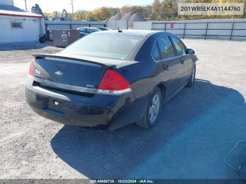 2010 Chevrolet Impala Lt VIN: 2G1WB5EK4A1144760 Lot: 40658725