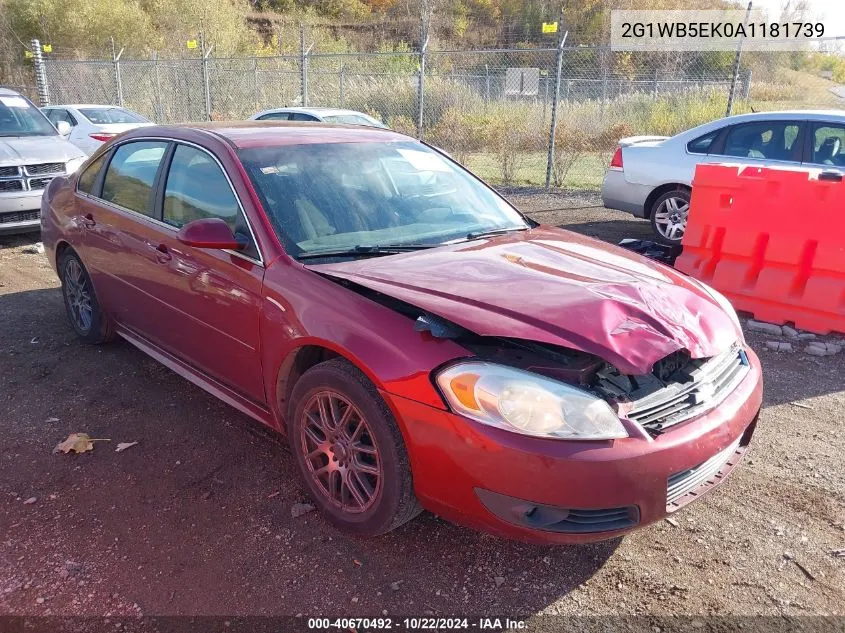 2010 Chevrolet Impala Lt VIN: 2G1WB5EK0A1181739 Lot: 40670492