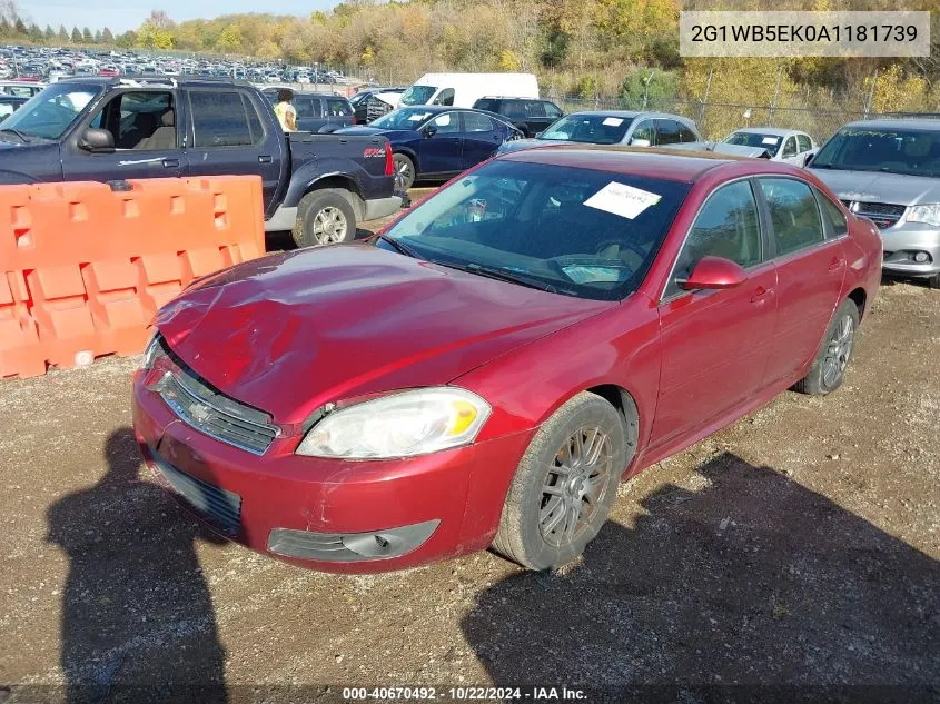 2010 Chevrolet Impala Lt VIN: 2G1WB5EK0A1181739 Lot: 40670492