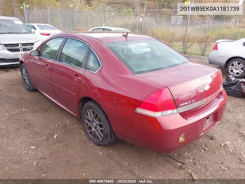 2010 Chevrolet Impala Lt VIN: 2G1WB5EK0A1181739 Lot: 40670492