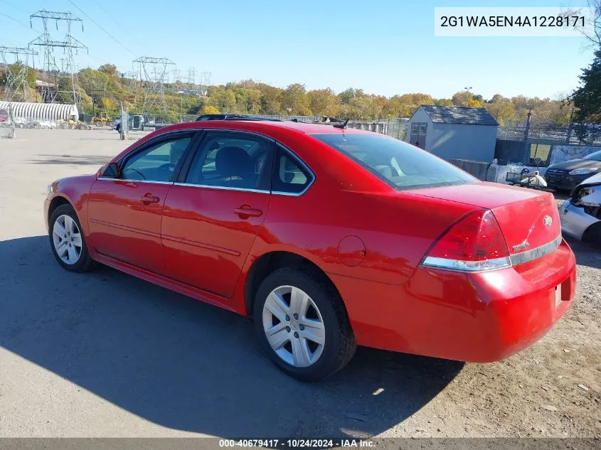 2G1WA5EN4A1228171 2010 Chevrolet Impala Ls