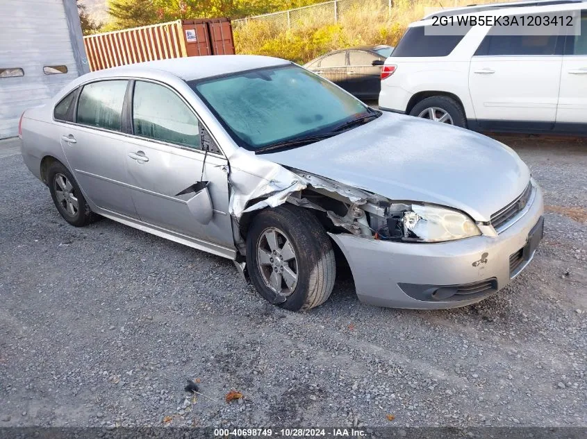 2010 Chevrolet Impala Lt VIN: 2G1WB5EK3A1203412 Lot: 40698749