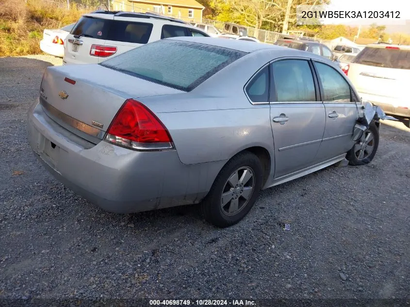 2010 Chevrolet Impala Lt VIN: 2G1WB5EK3A1203412 Lot: 40698749