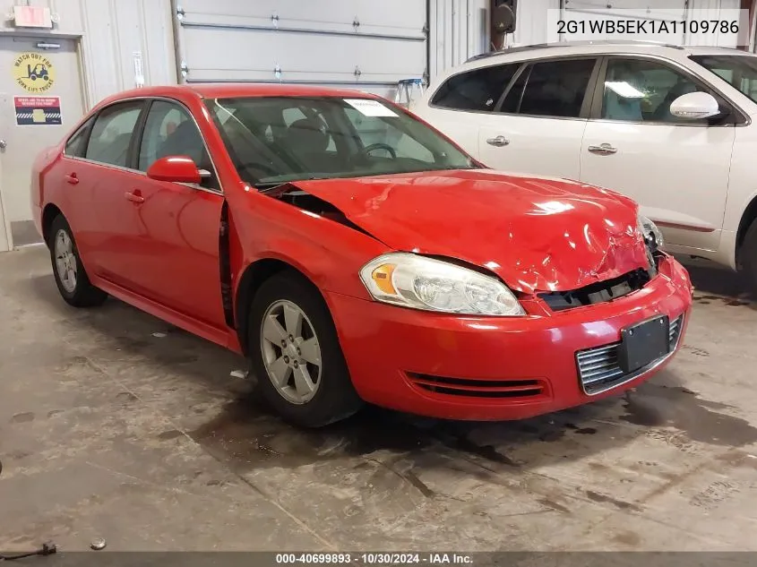 2010 Chevrolet Impala Lt VIN: 2G1WB5EK1A1109786 Lot: 40699893