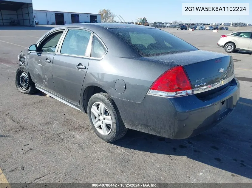 2010 Chevrolet Impala Ls VIN: 2G1WA5EK8A1102224 Lot: 40700442