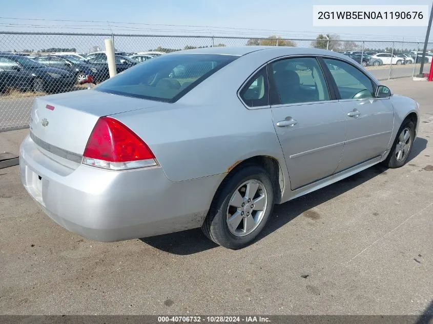 2010 Chevrolet Impala Lt VIN: 2G1WB5EN0A1190676 Lot: 40706732