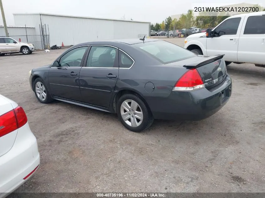 2010 Chevrolet Impala Ls VIN: 2G1WA5EKXA1202700 Lot: 40735196