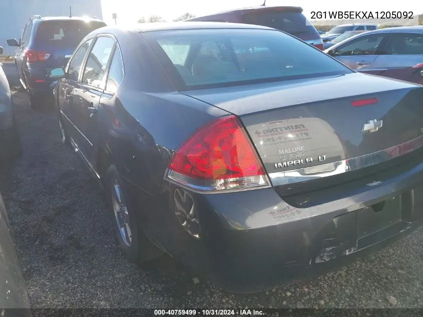 2010 Chevrolet Impala Lt VIN: 2G1WB5EKXA1205092 Lot: 40759499