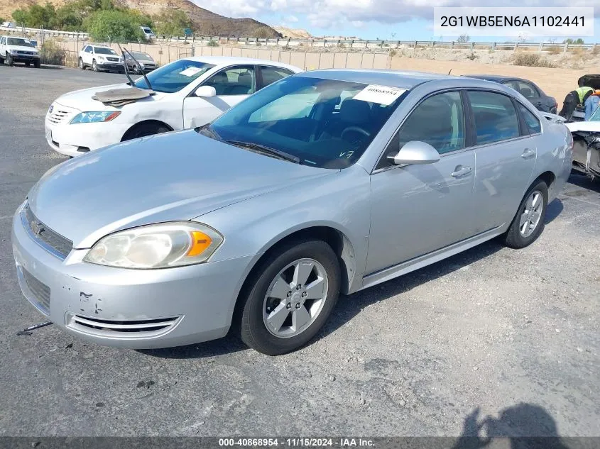 2010 Chevrolet Impala Lt VIN: 2G1WB5EN6A1102441 Lot: 40868954