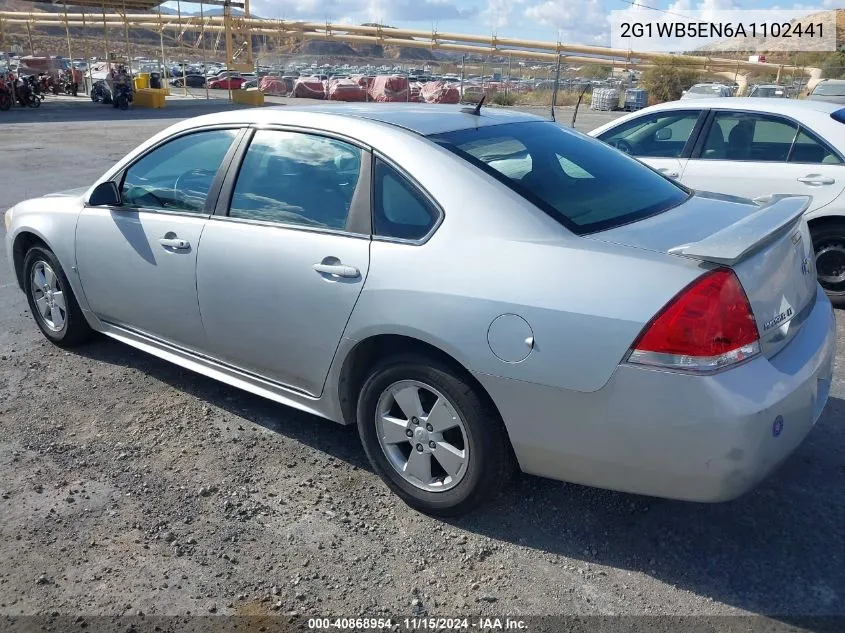 2010 Chevrolet Impala Lt VIN: 2G1WB5EN6A1102441 Lot: 40868954