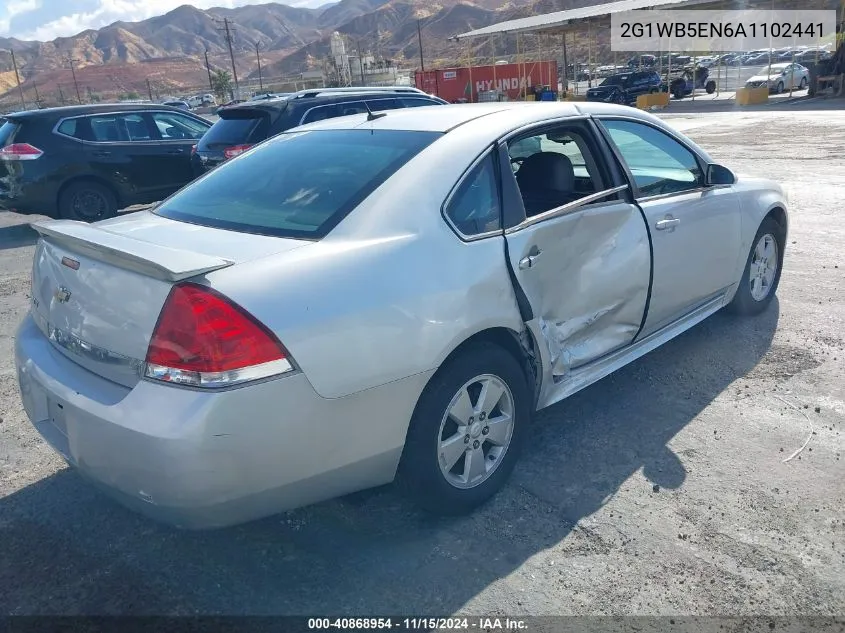 2010 Chevrolet Impala Lt VIN: 2G1WB5EN6A1102441 Lot: 40868954