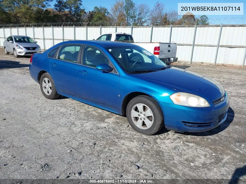 2010 Chevrolet Impala Lt VIN: 2G1WB5EK8A1107114 Lot: 40876902