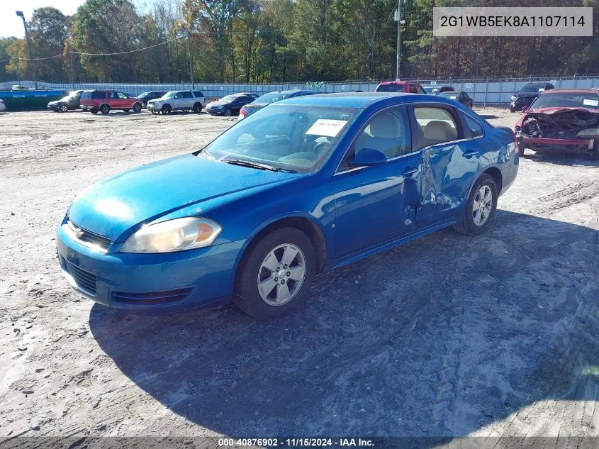 2010 Chevrolet Impala Lt VIN: 2G1WB5EK8A1107114 Lot: 40876902