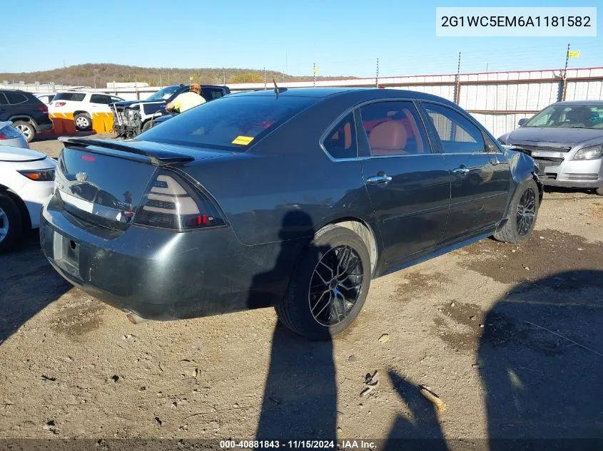 2010 Chevrolet Impala Ltz VIN: 2G1WC5EM6A1181582 Lot: 40881843