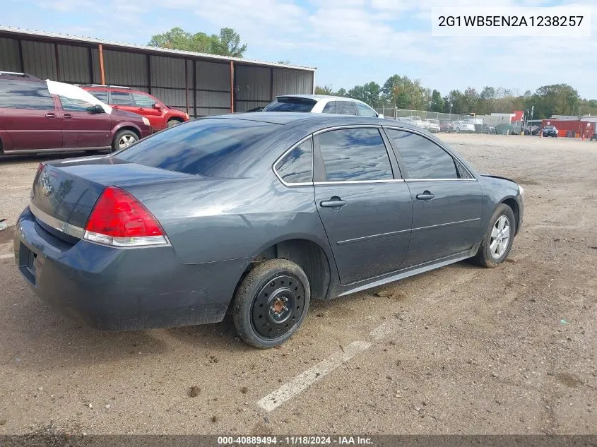 2010 Chevrolet Impala Lt VIN: 2G1WB5EN2A1238257 Lot: 40889494