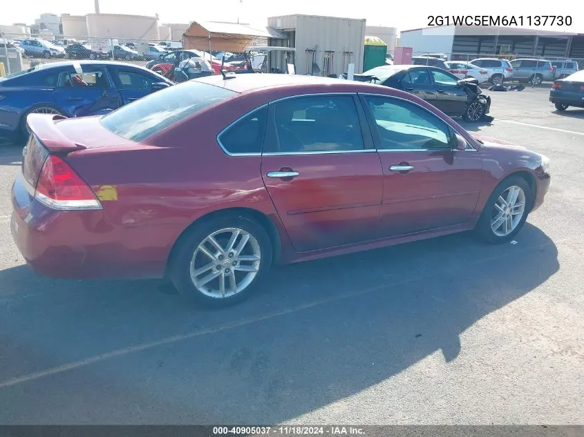 2010 Chevrolet Impala Ltz VIN: 2G1WC5EM6A1137730 Lot: 40905037