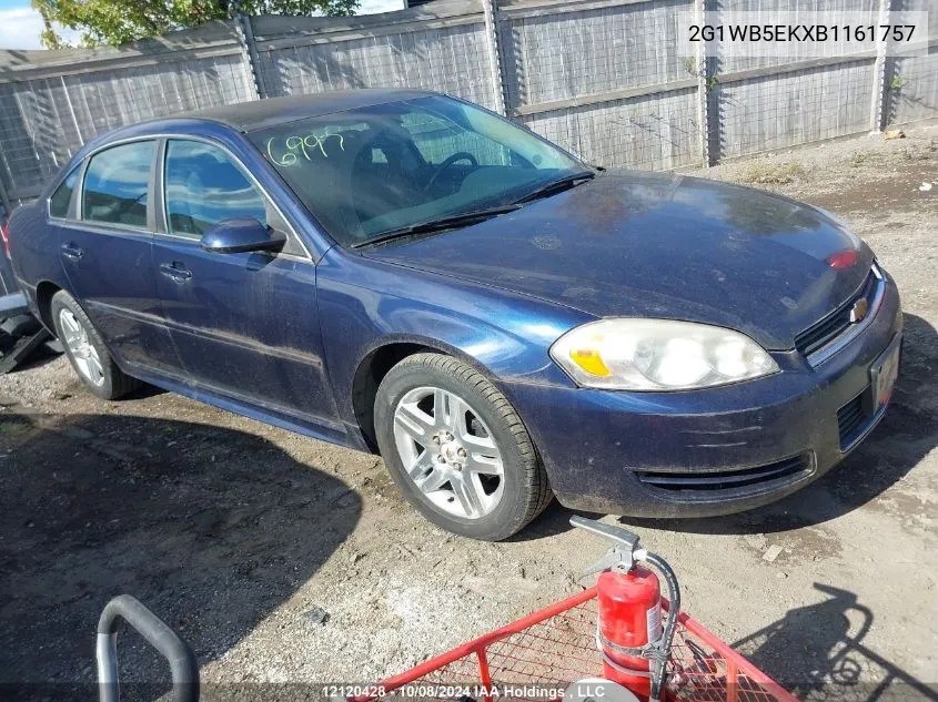 2011 Chevrolet Impala VIN: 2G1WB5EKXB1161757 Lot: 12120428