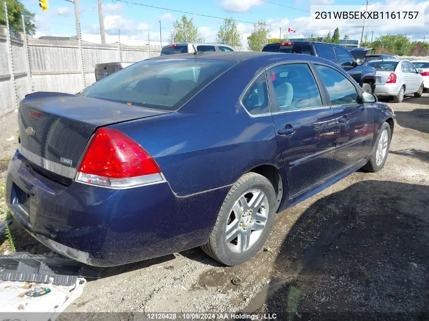 2011 Chevrolet Impala VIN: 2G1WB5EKXB1161757 Lot: 12120428