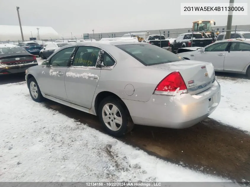 2011 Chevrolet Impala Ls VIN: 2G1WA5EK4B1130006 Lot: 12134158