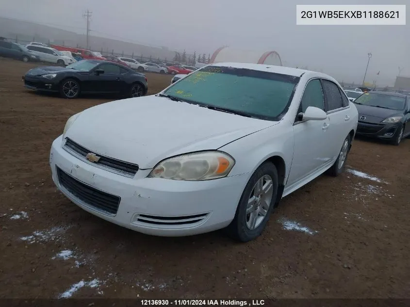 2011 Chevrolet Impala VIN: 2G1WB5EKXB1188621 Lot: 12136930