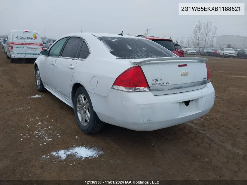 2011 Chevrolet Impala VIN: 2G1WB5EKXB1188621 Lot: 12136930