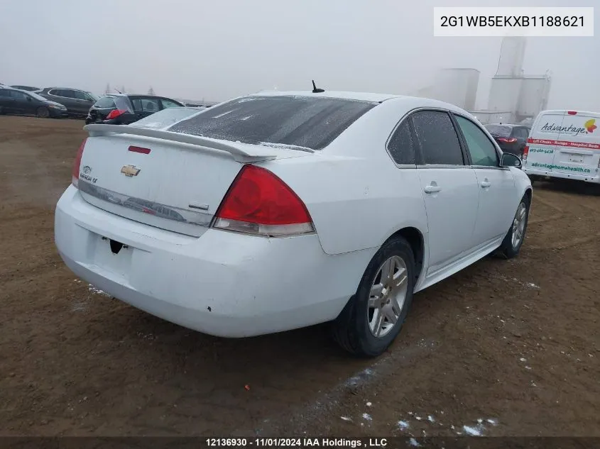 2011 Chevrolet Impala VIN: 2G1WB5EKXB1188621 Lot: 12136930