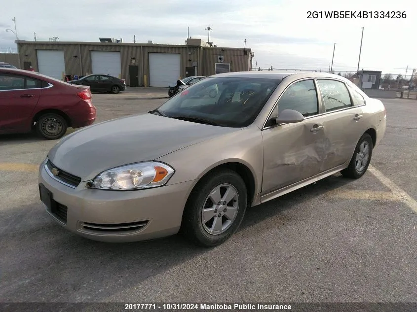 2011 Chevrolet Impala Lt V6 VIN: 2G1WB5EK4B1334236 Lot: 20177771