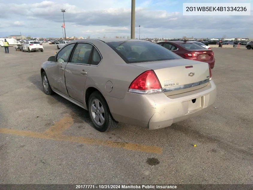 2011 Chevrolet Impala Lt V6 VIN: 2G1WB5EK4B1334236 Lot: 20177771