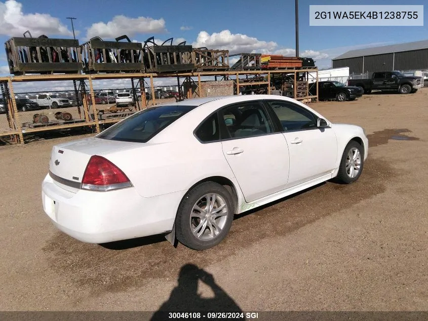 2011 Chevrolet Impala Ls VIN: 2G1WA5EK4B1238755 Lot: 30046108