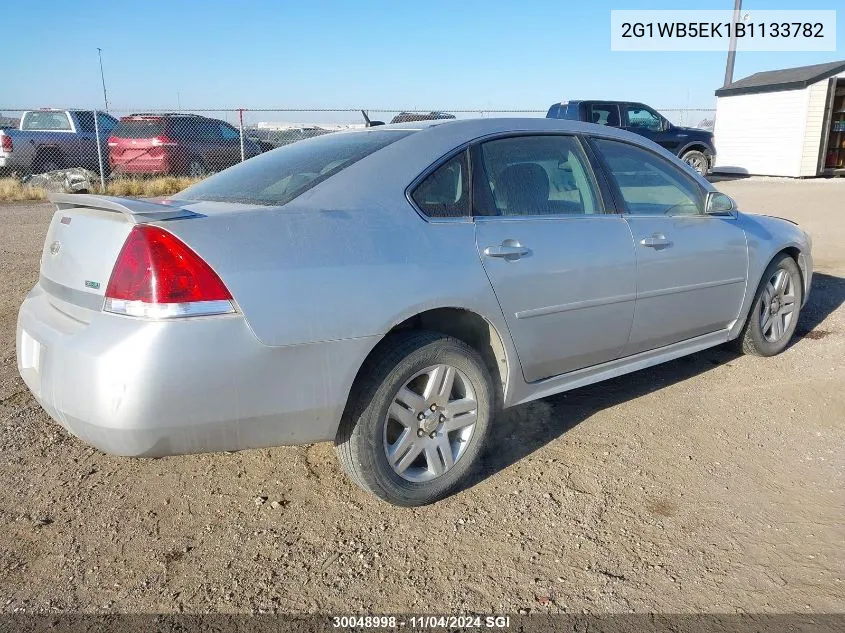 2011 Chevrolet Impala Lt VIN: 2G1WB5EK1B1133782 Lot: 30048998