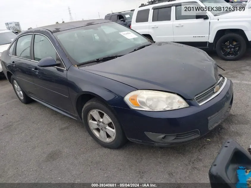 2011 Chevrolet Impala Lt VIN: 2G1WG5EK3B1263189 Lot: 39340681