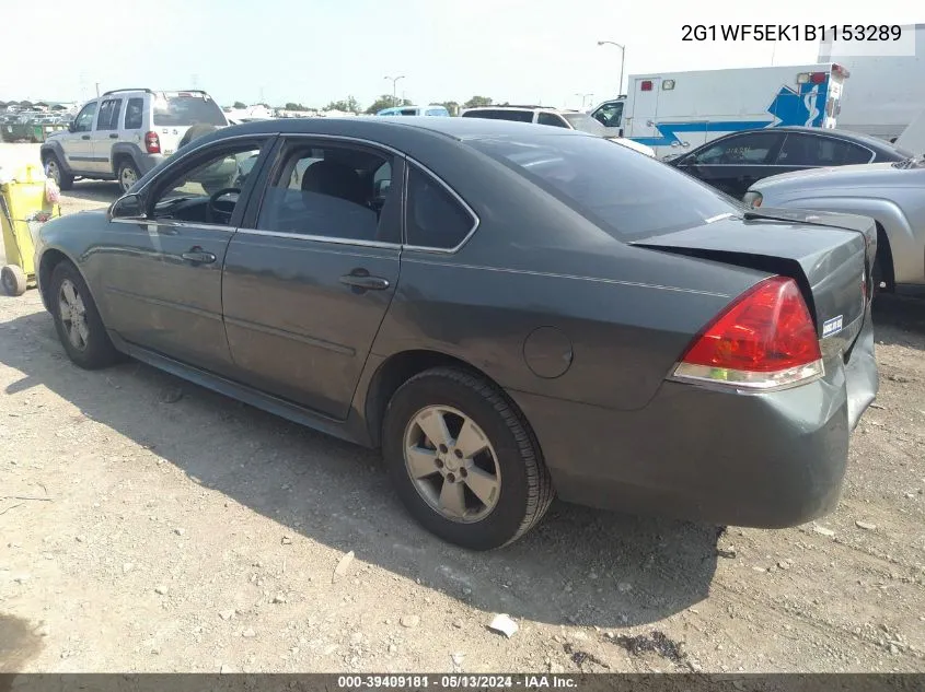 2011 Chevrolet Impala Ls VIN: 2G1WF5EK1B1153289 Lot: 39409181