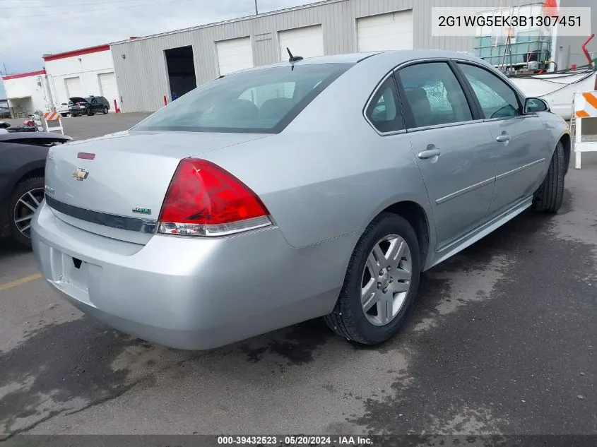 2011 Chevrolet Impala Lt VIN: 2G1WG5EK3B1307451 Lot: 39432523