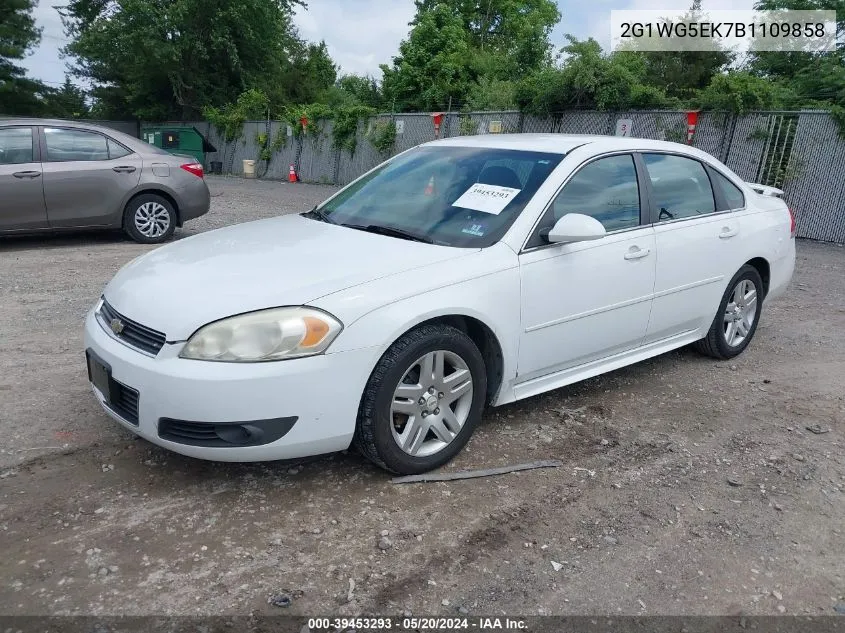 2011 Chevrolet Impala Lt VIN: 2G1WG5EK7B1109858 Lot: 39453293