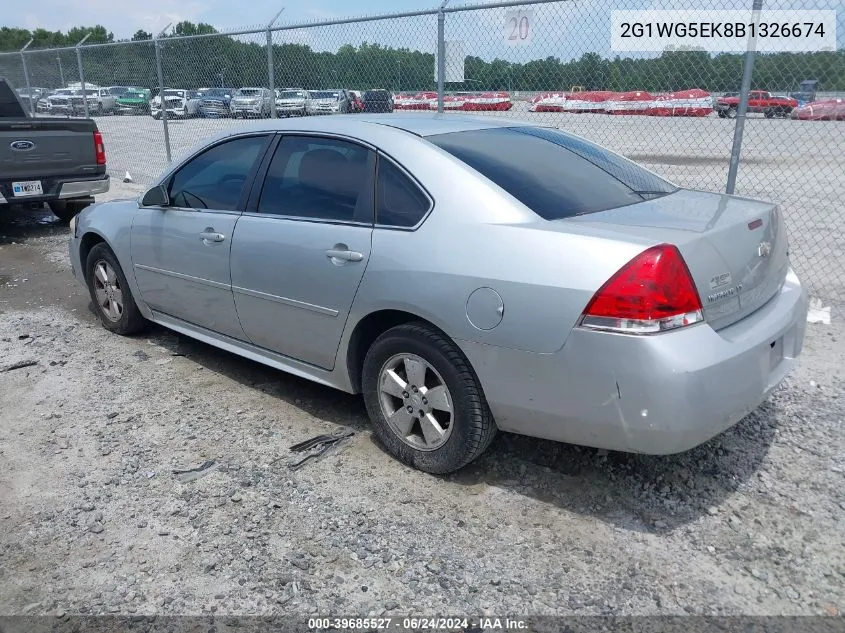 2011 Chevrolet Impala Lt VIN: 2G1WG5EK8B1326674 Lot: 39685527