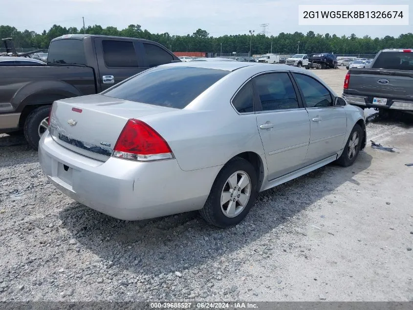 2011 Chevrolet Impala Lt VIN: 2G1WG5EK8B1326674 Lot: 39685527