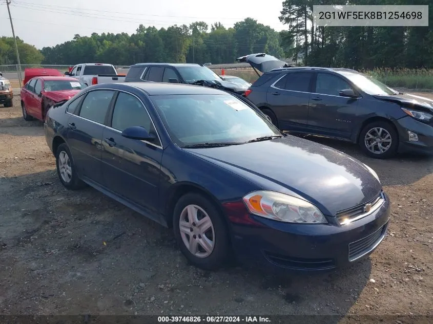 2011 Chevrolet Impala Ls VIN: 2G1WF5EK8B1254698 Lot: 39746826