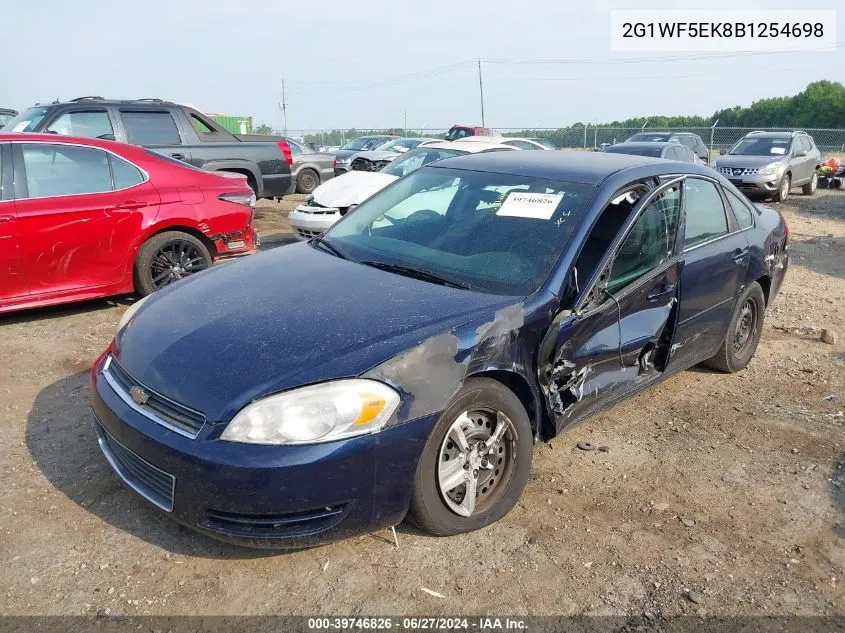 2011 Chevrolet Impala Ls VIN: 2G1WF5EK8B1254698 Lot: 39746826