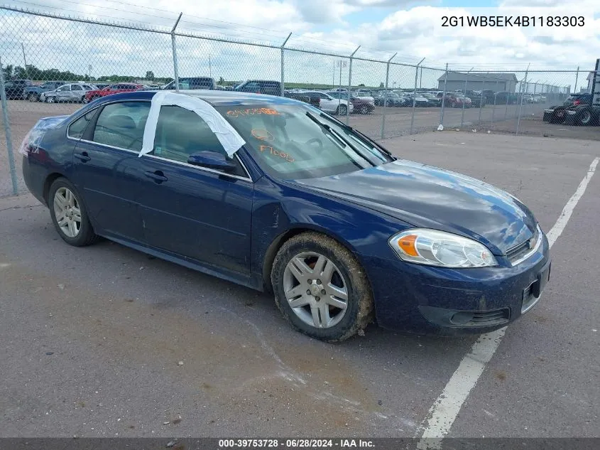 2G1WB5EK4B1183303 2011 Chevrolet Impala Lt