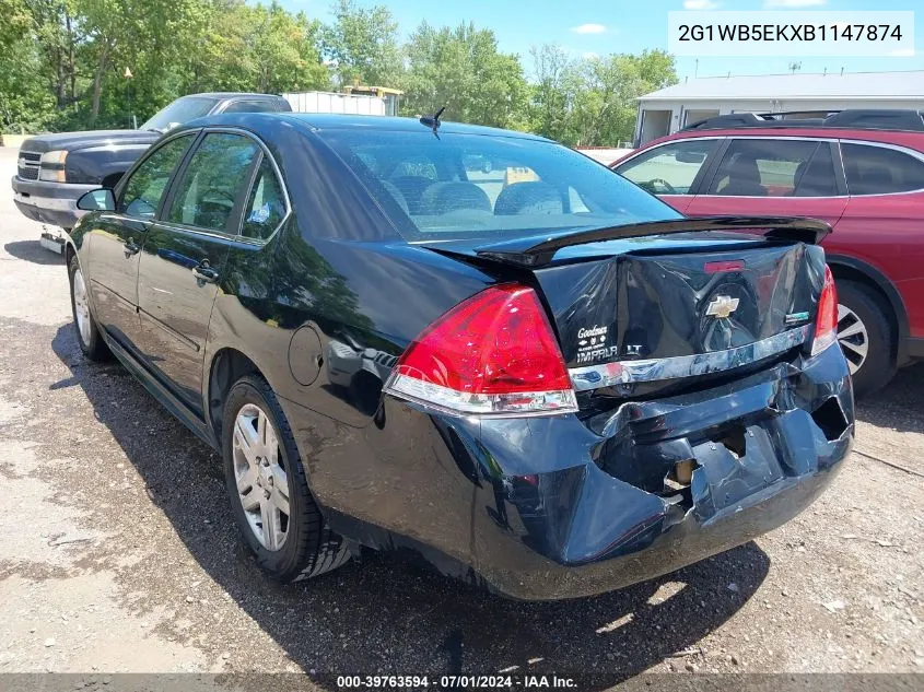 2011 Chevrolet Impala Lt VIN: 2G1WB5EKXB1147874 Lot: 39763594