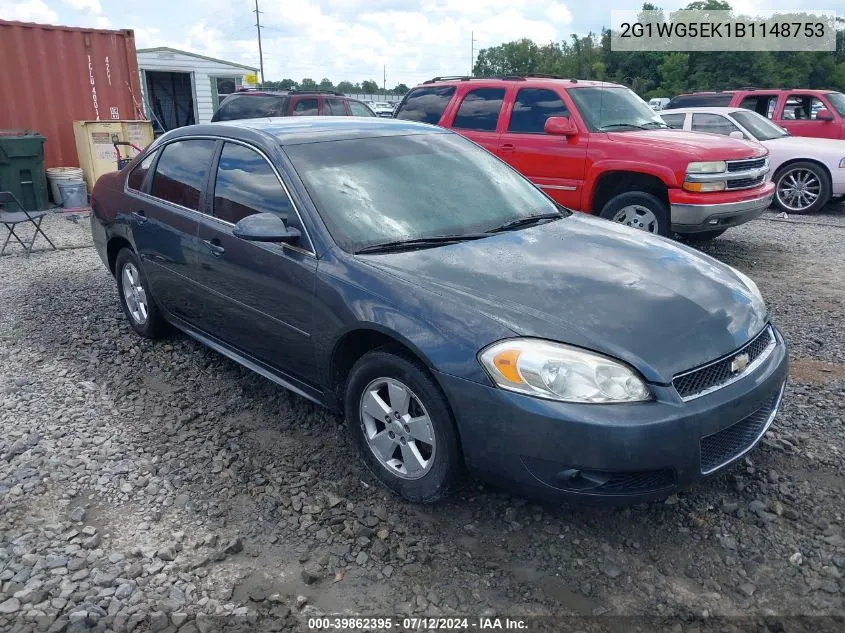 2011 Chevrolet Impala Lt VIN: 2G1WG5EK1B1148753 Lot: 39862395