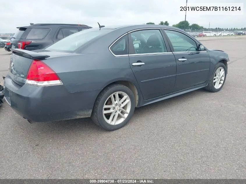 2011 Chevrolet Impala Ltz VIN: 2G1WC5EM7B1161214 Lot: 39904738