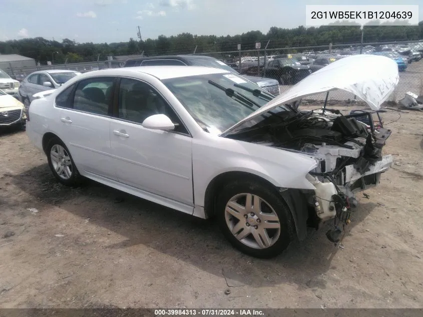 2G1WB5EK1B1204639 2011 Chevrolet Impala Lt