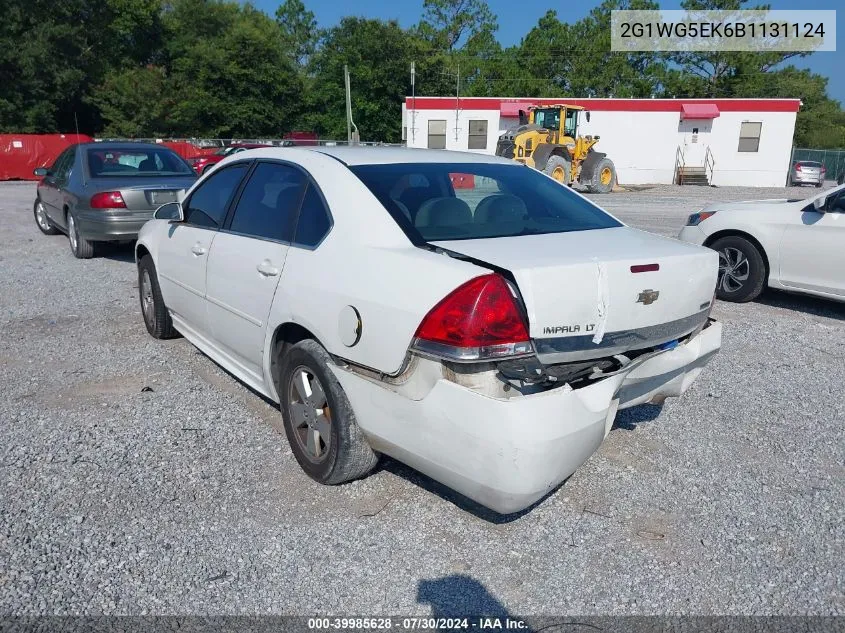 2G1WG5EK6B1131124 2011 Chevrolet Impala Lt