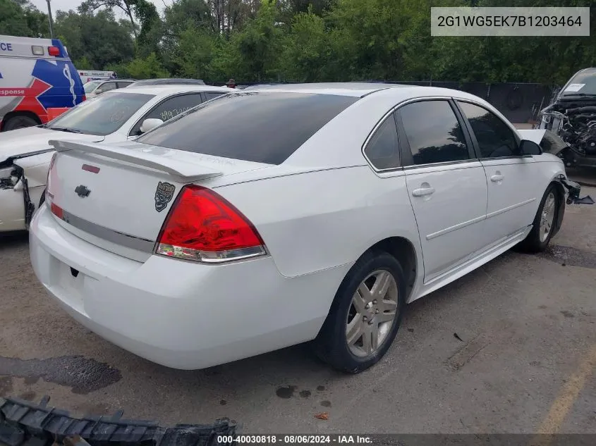 2011 Chevrolet Impala Lt VIN: 2G1WG5EK7B1203464 Lot: 40030818